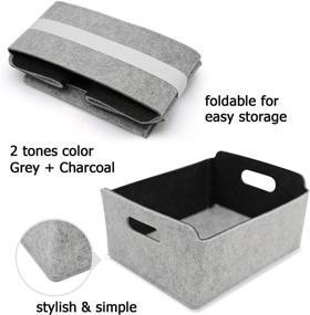 img 1 attached to 📦 Streamline Your Space with ENDLESS FUNCTIONS - Collapsible Storage Basket - Charcoal