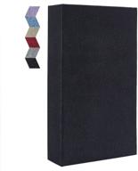 luxurious vienrose linen photo album: 4x6, 300 pockets, black page photobook for memorable occasions logo