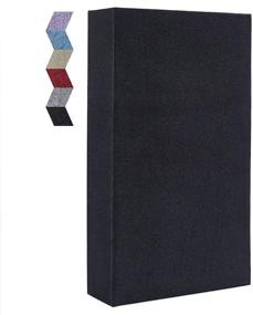 img 4 attached to Luxurious Vienrose Linen Photo Album: 4x6, 300 Pockets, Black Page Photobook for Memorable Occasions