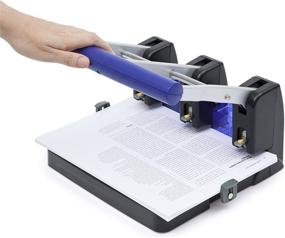 img 1 attached to 💜 Rapesco P3100 Heavy Duty 3 Hole Punch - Purple, 100-Sheet Capacity (1272)