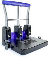 💜 rapesco p3100 heavy duty 3 hole punch - purple, 100-sheet capacity (1272) logo