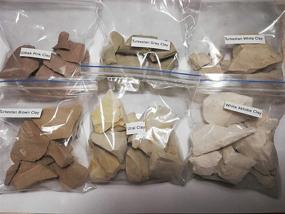 img 4 attached to 🌈 Versatile Edible Clays: Turkestan White, Gray & Brown, Aktobe, Ural & Uzbek Pink Clays
