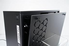 img 2 attached to 💻 InWin 301 Black Tempered Glass Premium Micro-ATX/Mini-ITX Gaming Computer Case