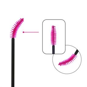 img 3 attached to 💄 50PCS ROSE Shintop Disposable Eyelash Eye Lash Makeup Brush Mascara Wands Applicator - High Quality Makeup Kits