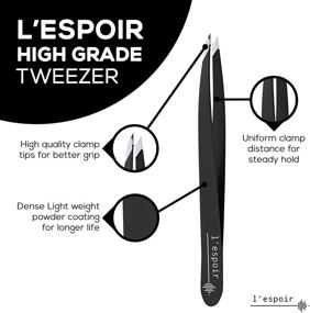 img 2 attached to L'espoir High Precision Slant Tweezers: Rust-Free Stainless Steel, Perfect Alignment - Best for Daily Beauty Routine