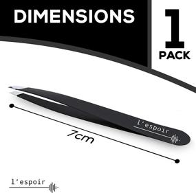 img 3 attached to L'espoir High Precision Slant Tweezers: Rust-Free Stainless Steel, Perfect Alignment - Best for Daily Beauty Routine