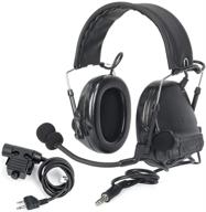 🎧 z-tactical comta iii headset headset (z051-bk) + u94 ptt kenwood push to talk (z113-ken) noise reduction headphone walkie talkie dual ptt for military radio - z-tac official store logo