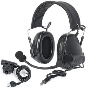 img 4 attached to 🎧 Z-Tactical Comta III Headset Headset (Z051-BK) + U94 PTT Kenwood Push to Talk (Z113-KEN) Noise Reduction Headphone Walkie Talkie Dual PTT for Military Radio - Z-TAC Official Store