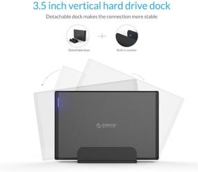 img 3 attached to 📁 ORICO Type-C External Hard Drive Enclosure for 3.5/2.5inch HDD/SSD - 18TB Storage, 5Gbps Transfer Speed - Suitable for PS4, Xbox - Aluminum Case, SATA III Dock