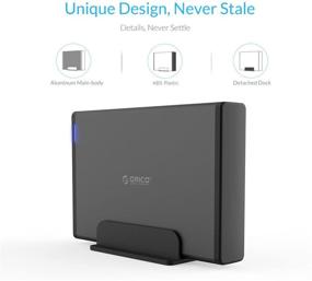 img 1 attached to 📁 ORICO Type-C External Hard Drive Enclosure for 3.5/2.5inch HDD/SSD - 18TB Storage, 5Gbps Transfer Speed - Suitable for PS4, Xbox - Aluminum Case, SATA III Dock
