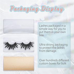 img 1 attached to FARRED Wholesale 25mm Faux Mink Lashes - 30 Pairs with 10 Styles - Bulk Long Dramatic 6D Fake Eyelashes Strip Volume Lashes - Synthetic False Eyelashes