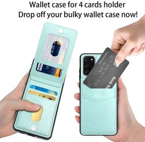 img 1 attached to 👜 LakiBeibi Wallet Case for Samsung S20 FE 5G - Stylish & Protective Card Holder Flip Case in Mint - Premium PU Leather