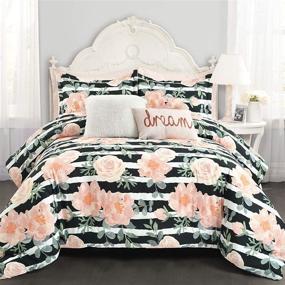 img 4 attached to Lush Decor Amara Watercolor Comforter