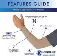 👕 kinship comfort brands arm compression sleeves for men & women – muscle support, lymphedema relief, moisture-wicking fabric, uv sun protection – available in 1 or 3 pairs, sizes s-xl logo