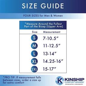 img 3 attached to 👕 Kinship Comfort Brands Arm Compression Sleeves for Men & Women – Muscle Support, Lymphedema Relief, Moisture-Wicking Fabric, UV Sun Protection – Available in 1 or 3 Pairs, Sizes S-XL