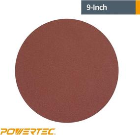 img 1 attached to 30 PK of POWERTEC 110341 PSA Aluminum Oxide Adhesive Sanding Discs - 9-Inch Diameter - Assorted Grits: 60, 80, 100, 120, 180, 240