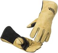 🧤 lincoln electric k4082-l heavy duty mig/stick welding gloves: heat resistant & durable, size large logo