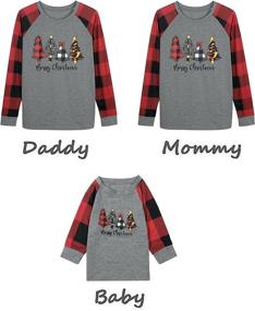 img 2 attached to Christmas Sweatshirt Family Matching Red Kids