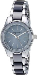 img 4 attached to 💎 Стильно и элегантно: Женские наручные часы Anne Klein с резиновым браслетом - Подними свой вид!