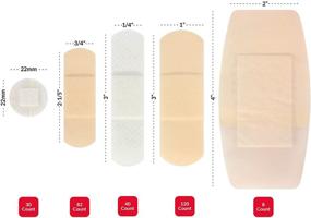 img 3 attached to 🩹 Variety Pack of 280 Assorted Quality Adhesive Bandages by Ever Ready First Aid