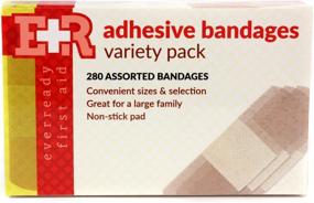 img 2 attached to 🩹 Variety Pack of 280 Assorted Quality Adhesive Bandages by Ever Ready First Aid