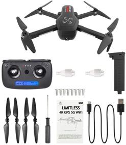 img 4 attached to 🚁 XPERTS Drone X Pro LIMITLESS 4K GPS 5G WiFi Dual Camera Brushless Motor Quadcopter Follow Me Mode 25min Battery 800m Distance - Improved SEO-friendly Version
