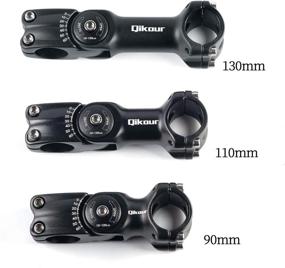 img 1 attached to 🚴 Adjustable MTB Riser Stem - Sanzhi Bike Stem, 25.4mm Diameter, Varying Lengths (90mm, 110mm, 130mm), 0-60 Degree Angled, Suitable for Mountain Bikes, BMX, Road Bikes, and Cycling