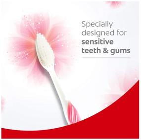 img 3 attached to Colgate Toothbrush Sensitive: Pack of 4 Brushes for Gentle Oral Care