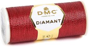 img 4 attached to 💎 Sparkle and Shine with DMC Diamant Metallic Needlework Thread in Red Ruby: 38.2-Yard Spool