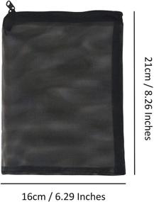 img 3 attached to Ultimate Aquarium Filter Bags: Only Lovuu 1mm Mesh Holes for 🐠 Charcoal, Bio Balls, Ceramic Rings, Ammonia Remover - 10 Pack, Large, Black