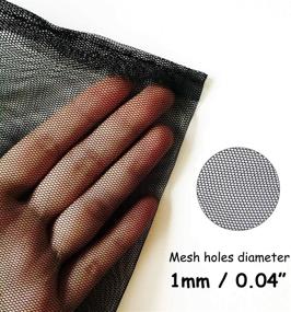 img 2 attached to Ultimate Aquarium Filter Bags: Only Lovuu 1mm Mesh Holes for 🐠 Charcoal, Bio Balls, Ceramic Rings, Ammonia Remover - 10 Pack, Large, Black