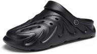 mskfzek lightweight outdoor walking slippers men's shoes in mules & clogs logo