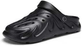 img 2 attached to MSKFZEK Lightweight Outdoor Walking Slippers Men's Shoes in Mules & Clogs