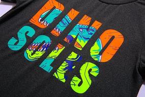 img 3 attached to Durable and Lightweight Ovovod Dinosaur Shirts for Boys – Ideal for Quick Drying in Tops, Tees & Shirts