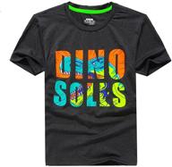 durable and lightweight ovovod dinosaur shirts for boys – ideal for quick drying in tops, tees & shirts logo