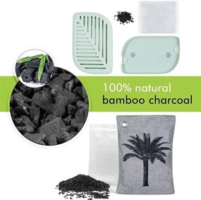 img 3 attached to 🌿 Nature Fresh 6 Pack Bamboo Charcoal Air Purifying Bag + 2 Pack Refrigerator Deodorizer Set: Activated Charcoal Bags Odor Absorber for Home, Fridge, Closet, Car, Pet, and Shoes