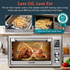 img 3 attached to COSORI Air Fryer Toaster Oven Combo CO130-AO: 30L, 12 Functions, Dehydrator & Rotisserie - Perfect Christmas Gift with Recipes & 6 Accessories Included!