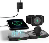 🔌 civpower 3 in 1 charging station: wireless magsafe charger for iphone 12/mini/pro/pro max & qi devices, magnetic wireless charging pad compatible with apple watch series, airpods 2/pro - includes 18w adapter logo