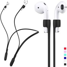 img 4 attached to 🎧 Петля для Airpods GOGOSODU - Силиконовый антипотерянный проводной кабель для спортивного ошейника для Airpods Pro, 1 и 2 от GOGOSODU - совместим с беспроводной зарядкой (черный)