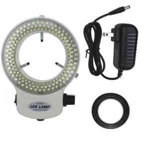 img 4 attached to 🔍 Bikani Adjustable LED Ring Light for Stereo Microscope - Model 144 with Power Adapter (White)