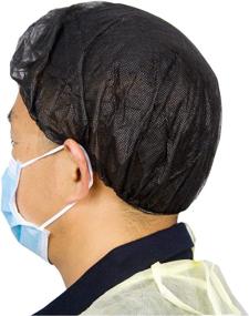 img 4 attached to 🏻 Disposable Hair Black Bouffant Cleaning Cap: Occupational Health & Safety Products