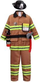 img 4 attached to Yolsun Fireman Costume for Girls - Become a Hero as a Firefighter!