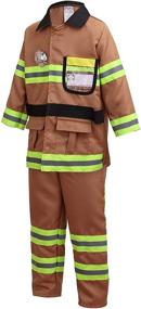 img 3 attached to Yolsun Fireman Costume for Girls - Become a Hero as a Firefighter!