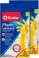 🧤 pack of 2 large playtex handsaver gloves for everyday protection logo