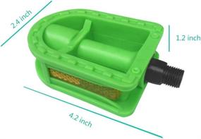 img 1 attached to N3od3er Kid's Bike Pedal - Resin 1/2-Inch Spindle Pedals for 12‘’-14'' Bikes - Green