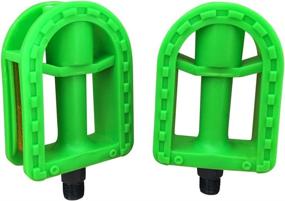 img 2 attached to N3od3er Kid's Bike Pedal - Resin 1/2-Inch Spindle Pedals for 12‘’-14'' Bikes - Green