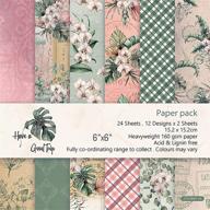 📔 mysreal single-sided scrapbook paper pad: a 6"x6" scrapbooking essential with decorative craft paper, lovely garden theme - designer paper pads for card making, crafting, diy origami - 24 pages logo