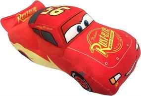 img 1 attached to 🚗 Disney Pixar Cars 3 Plush Stuffed Lightning Mcqueen Red Pillow Buddy – 17 inch Super Soft Polyester Microfiber – Official Disney Pixar Product for Kids