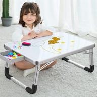 📝 doinuo large size lap desk: exceptional children's drawing desk with foldable tray, including drawing pen & eraser, ideal for arts, crafts, and homework on bed, couch, or floor - a dry erase boards large with bonus drawer logo