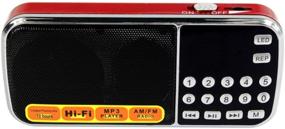 img 4 attached to NCR AM FM Digital Battery Rechargeable Portable Radio